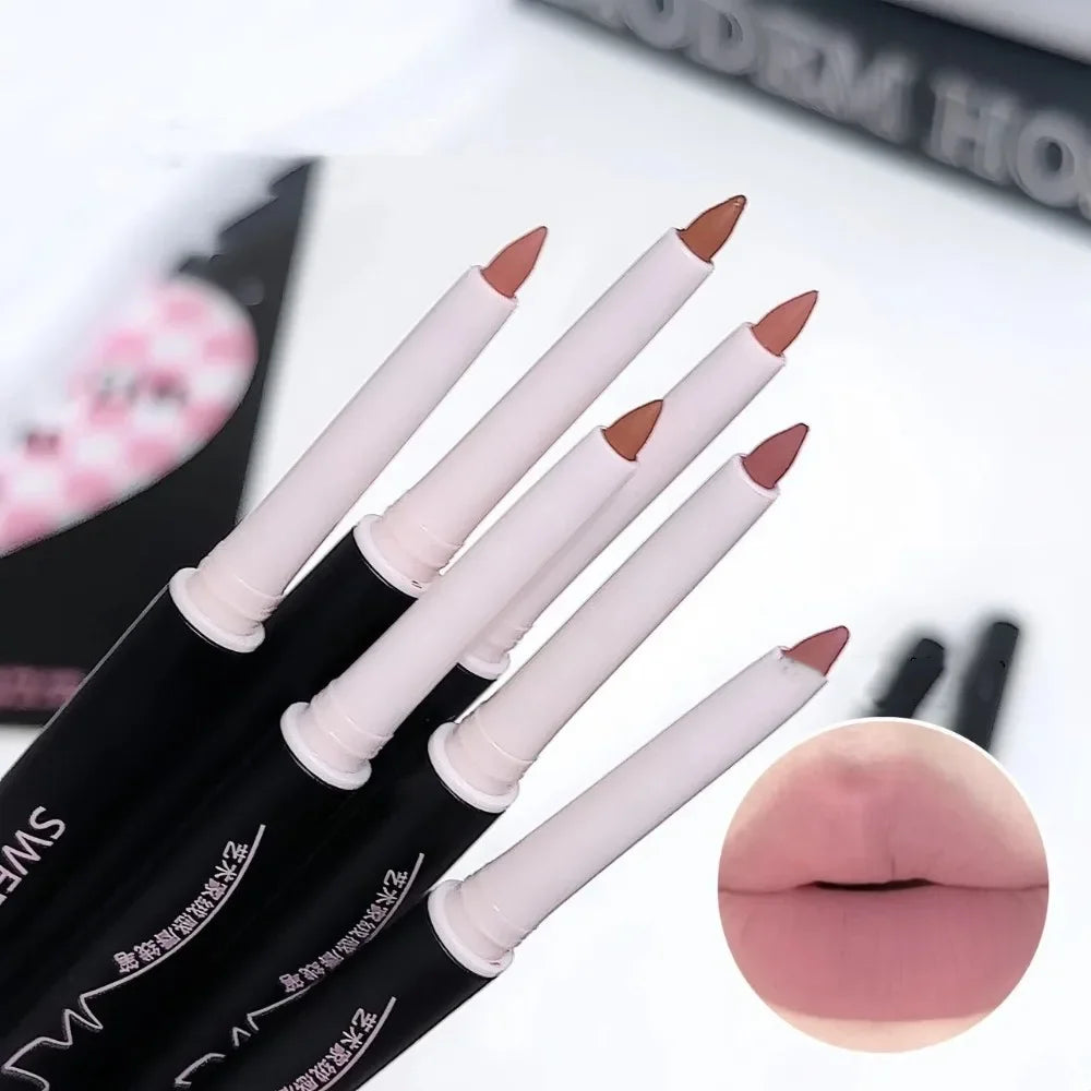 3D Velvet Matte Lip Liner Pencil – Waterproof Long-Lasting