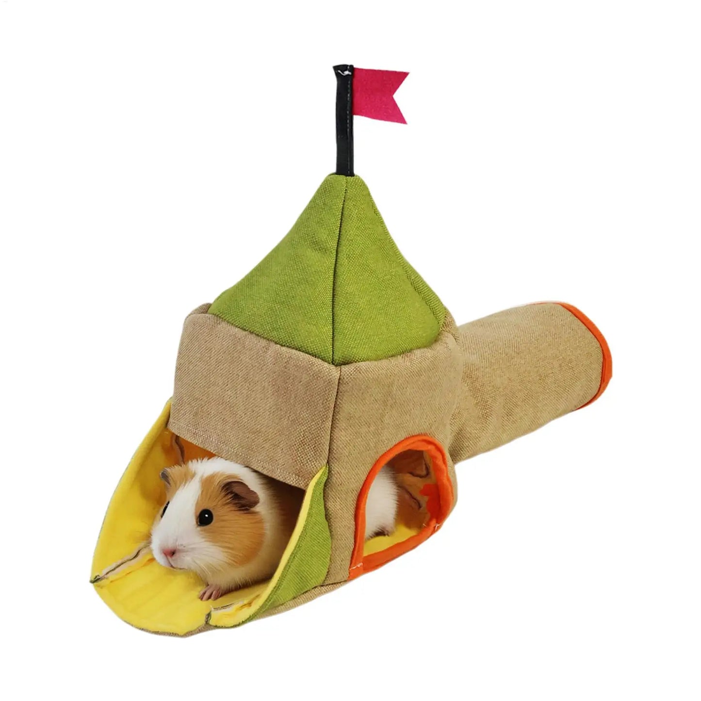 Hamster Toy Unnel Soft Three-Entrance Habitat Small Animal Tunnel Pet House for Hedgehog Chinchilla Bunny Chewing Resting Peaceful Pleasures Health and Wellness