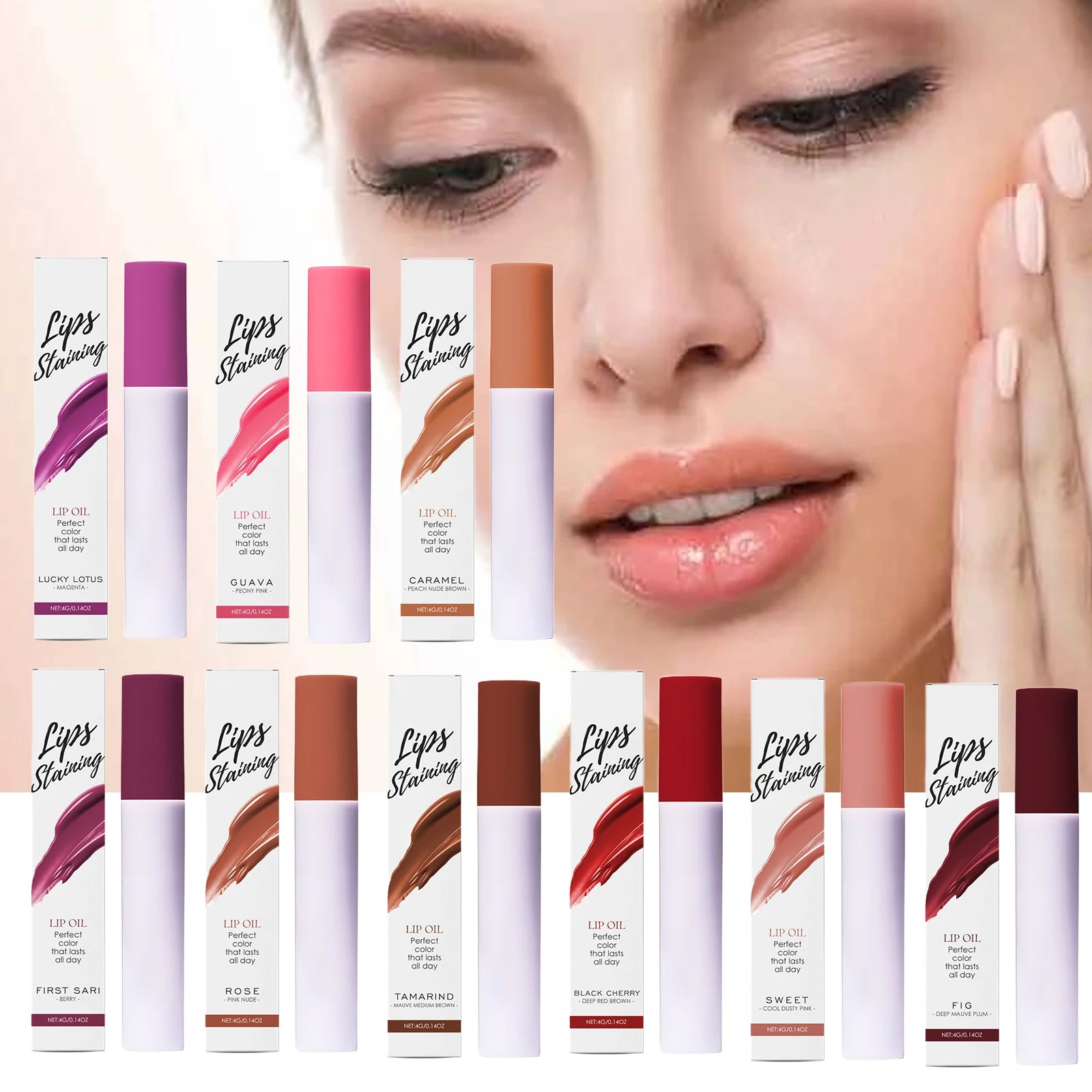 Mirror Lip Oil Gloss Moisturizing Sexy Lips Plumper Long Lasting Waterproof Non-stick Cup Easy to Paint Makeup Lip Cosmetics 4g Peaceful Pleasures Health and Wellness