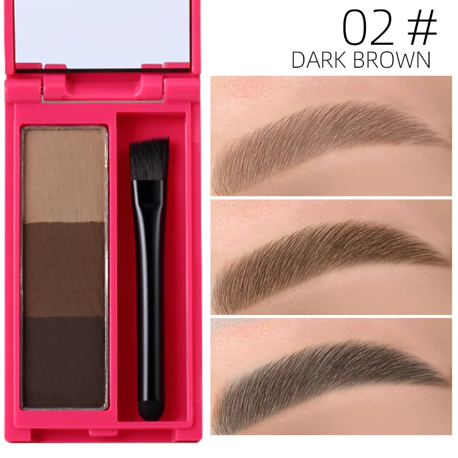 FAIRY GIRL Waterproof Eyebrow Powder Palette with Brush