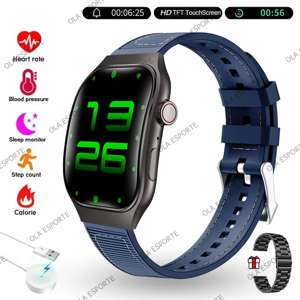 Ola Esporte 2.01" AMOLED Smartwatch – Bluetooth Call & Fitness