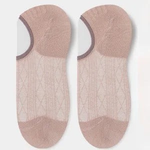 Women's Transparent Invisible Socks – 5 Pairs, Breathable