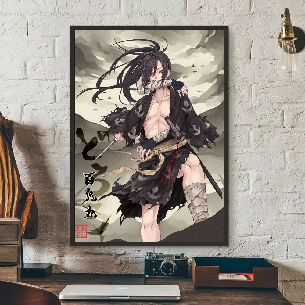 Dororo Anime HD Wall Poster – Waterproof PVC Sticky Decal Anime Wall Poster Peaceful Pleasures Health and Wellness z9 50X70cmNoframe