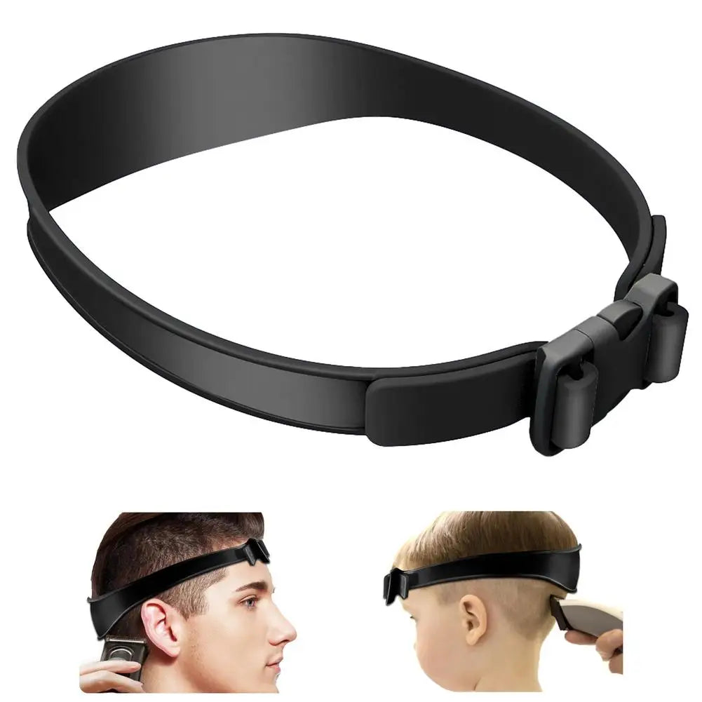 Adjustable Hair Trimming Guide Set Neckline Shaving Template,DIY Self Haircutting System, Shaving Straight Neck Hairline Tool Peaceful Pleasures Health and Wellness black