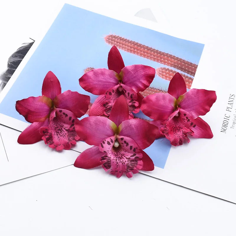 Artificial Butterfly Orchid Silk Flowers 15/30pcs – Wedding Decor