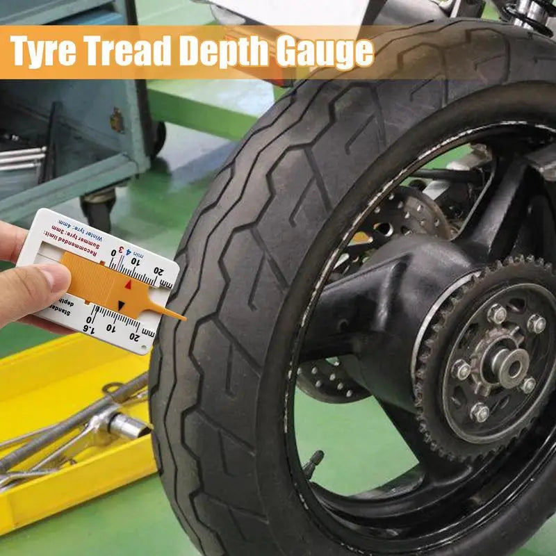 0-20MM Tyre Tread Depth Depthometer Gauge Caliper Plastic Tread Ruler Car Wheel Tire depth gauge Tire Wheel Measure Tool Peaceful Pleasures Health and Wellness