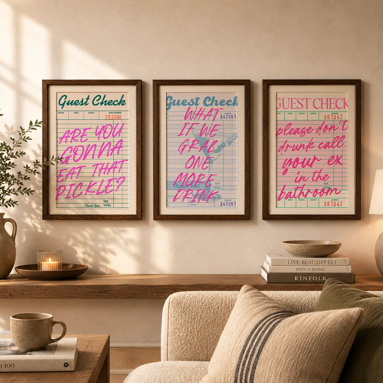 Nordic Funny Quote Canvas Wall Art Print | Modern Décor Canvas Wall Art Peaceful Pleasures Health and Wellness