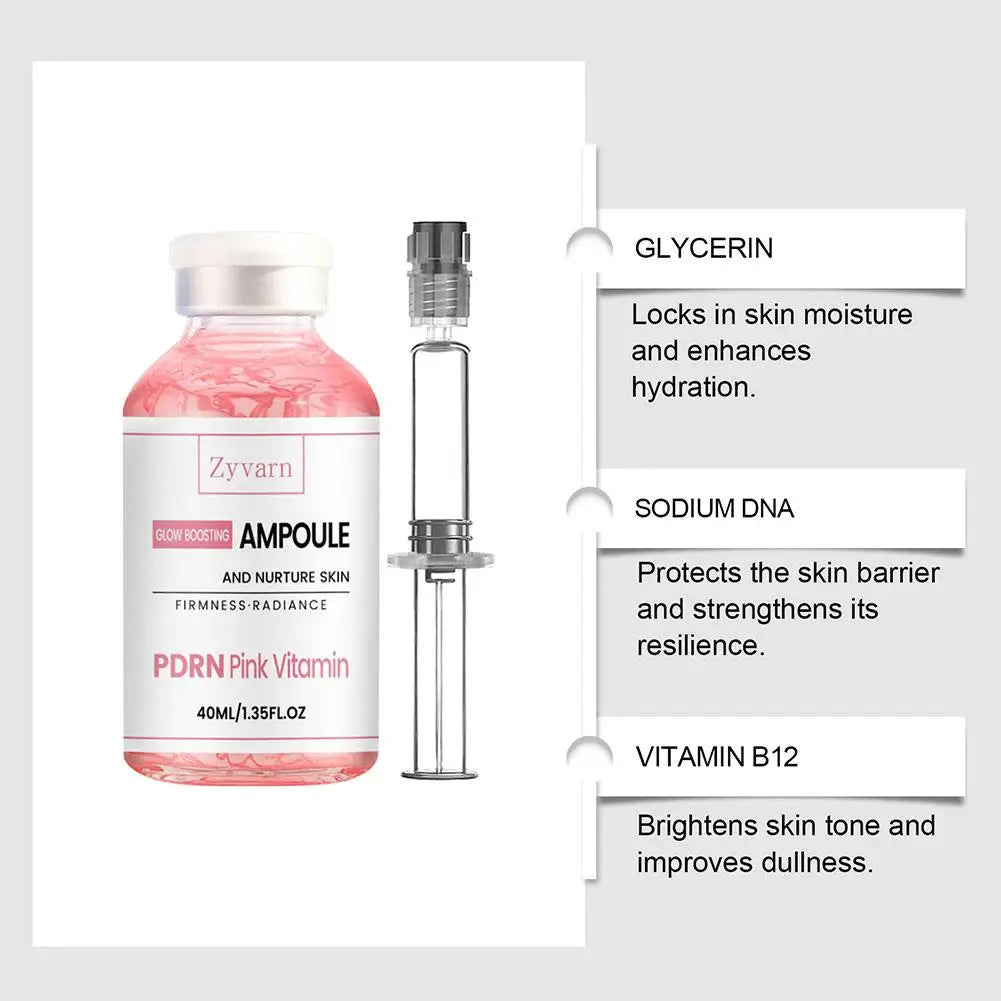 PDRN Pink Vitamin Glow Boosting Ampoule Face Serum 40ml