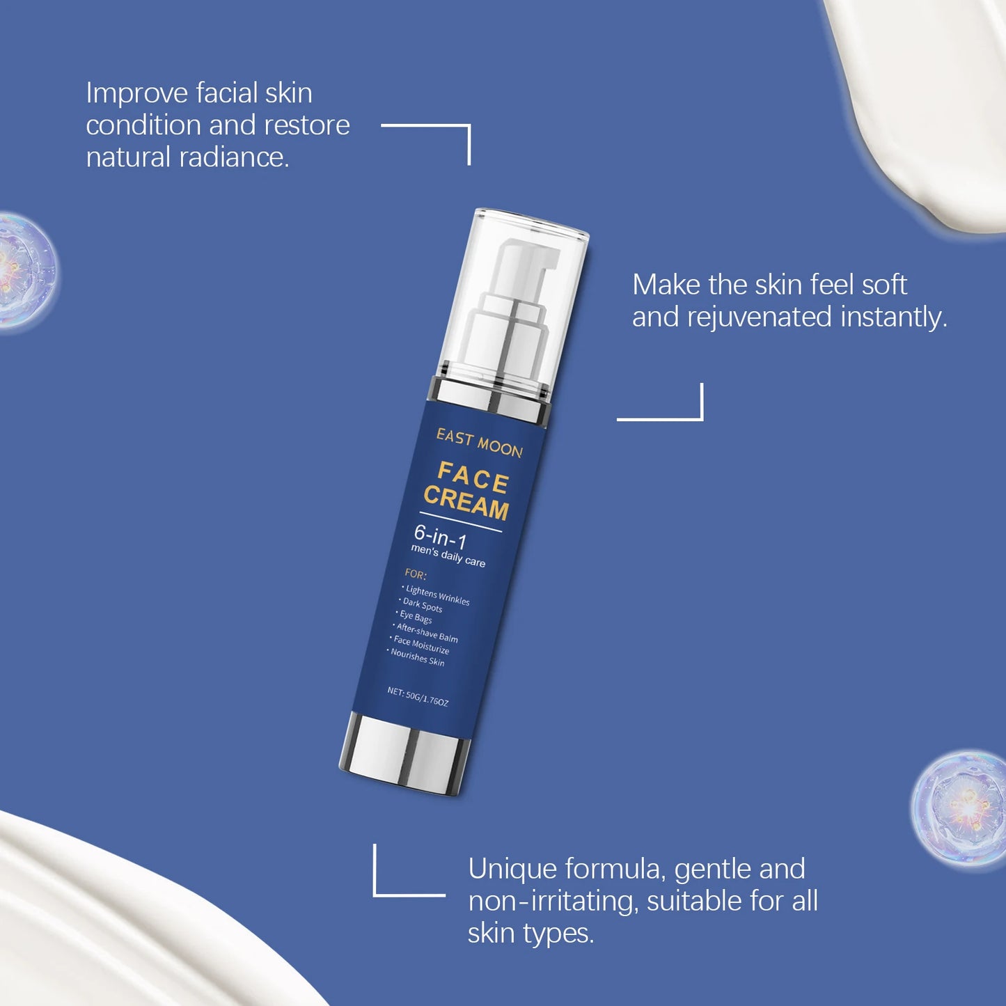 Men's Face Moisturizer with Collagen & Aloe | Daily Cream