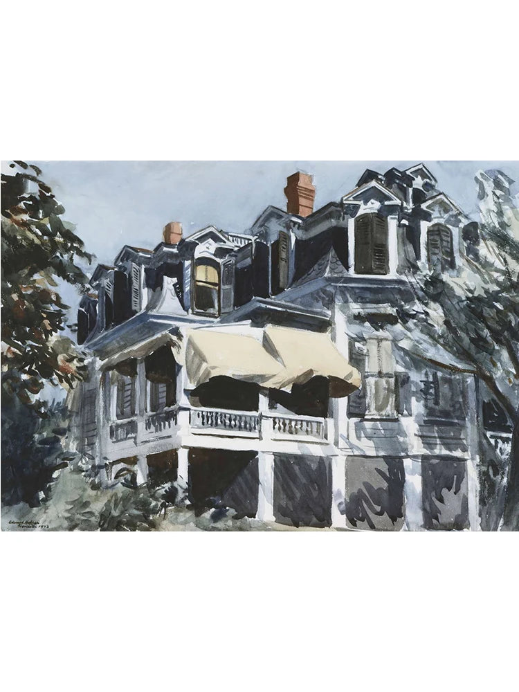Edward Hopper Famous Realistic Master Art Poster Canvas Painting Nighthawks Life Landscape Wall Art Living Room Home Decorati Peaceful Pleasures Health and Wellness