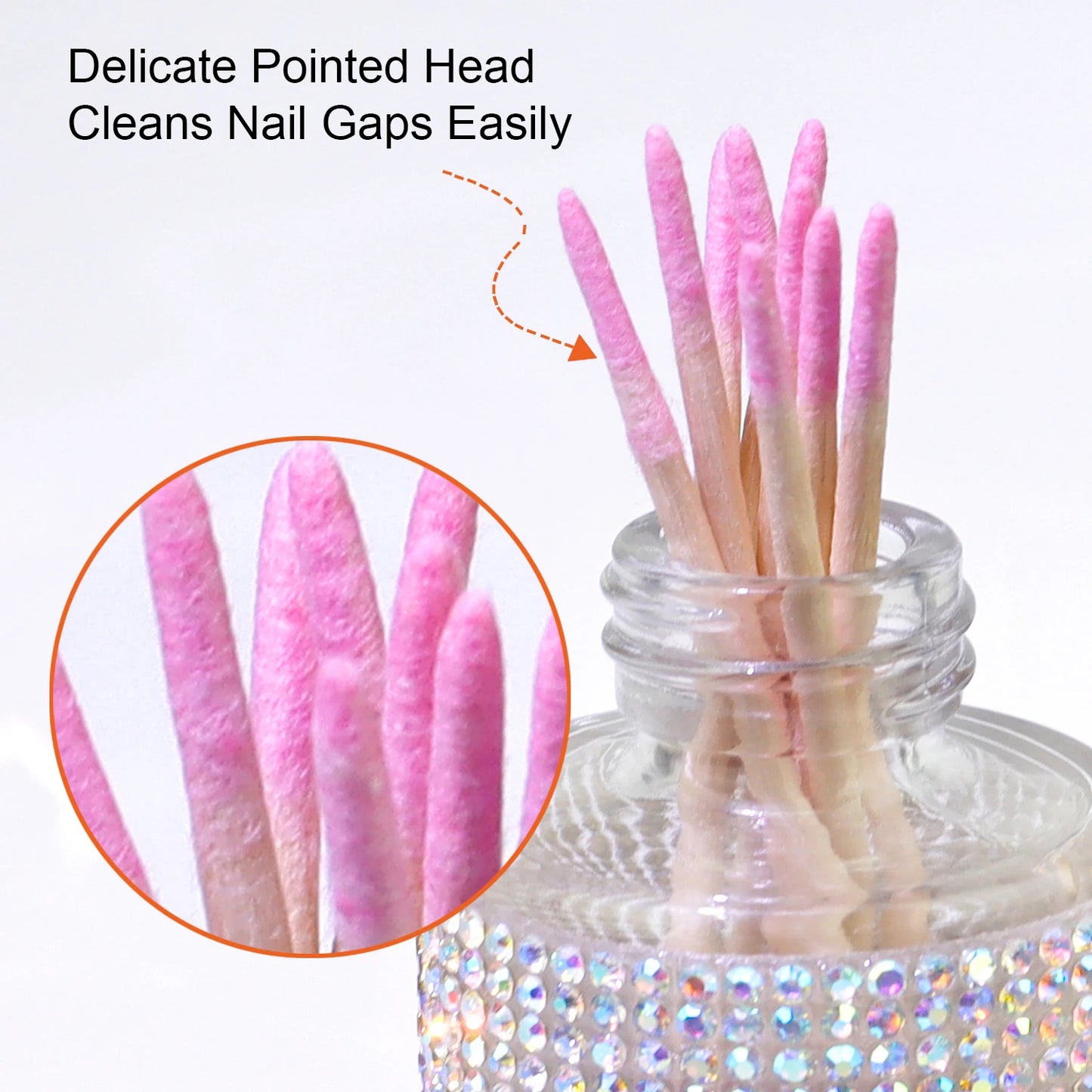 200pcs Overflow Gel Cleaning Sticks–Dual-Ended Manicure Tools for Polish Overflow Removal, Nail Gap Cleaning&Precise Application Peaceful Pleasures Health and Wellness