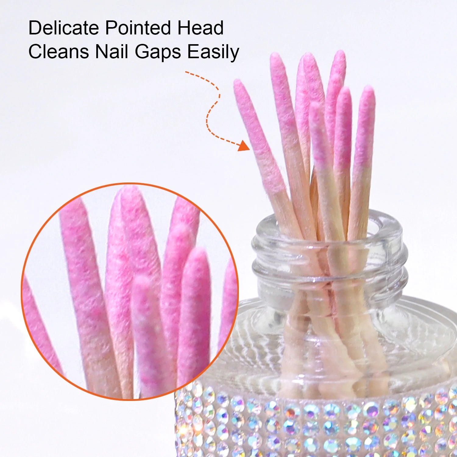 200pcs Overflow Gel Cleaning Sticks–Dual-Ended Manicure Tools for Polish Overflow Removal, Nail Gap Cleaning&Precise Application Peaceful Pleasures Health and Wellness