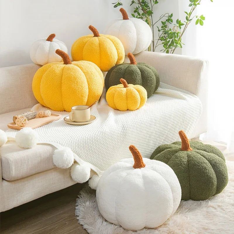 3D Pumpkin Plush Pillow | Fall Halloween Thanksgiving Décor