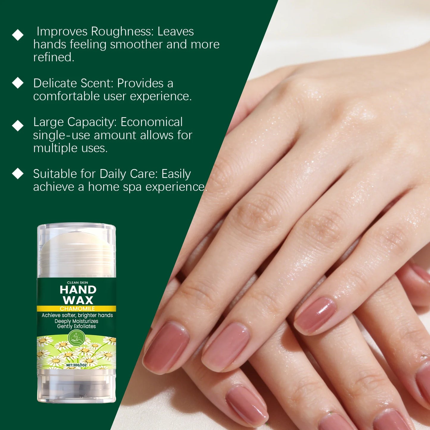 Chamomile Hand Wax Cream for Moisturizing & Repair Peaceful Pleasures Health and Wellness