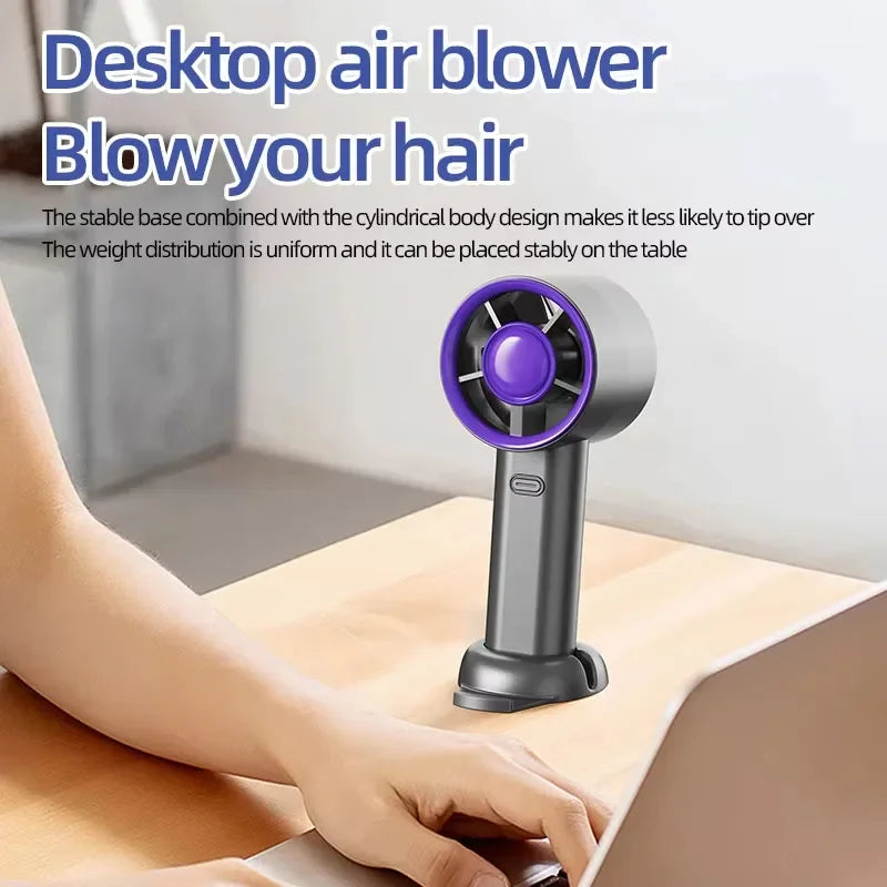 Lenovo Handheld Fan Portable USB Rechargeable Low Noise High Speed Strong Airflow Suitable For Office Outdoor And Commuting Use Peaceful Pleasures Health and Wellness