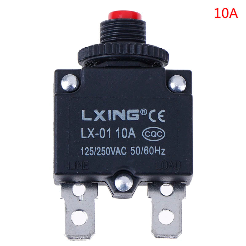 Circuit Breaker Overload Protector Switch 3A–30A | 120/250VAC