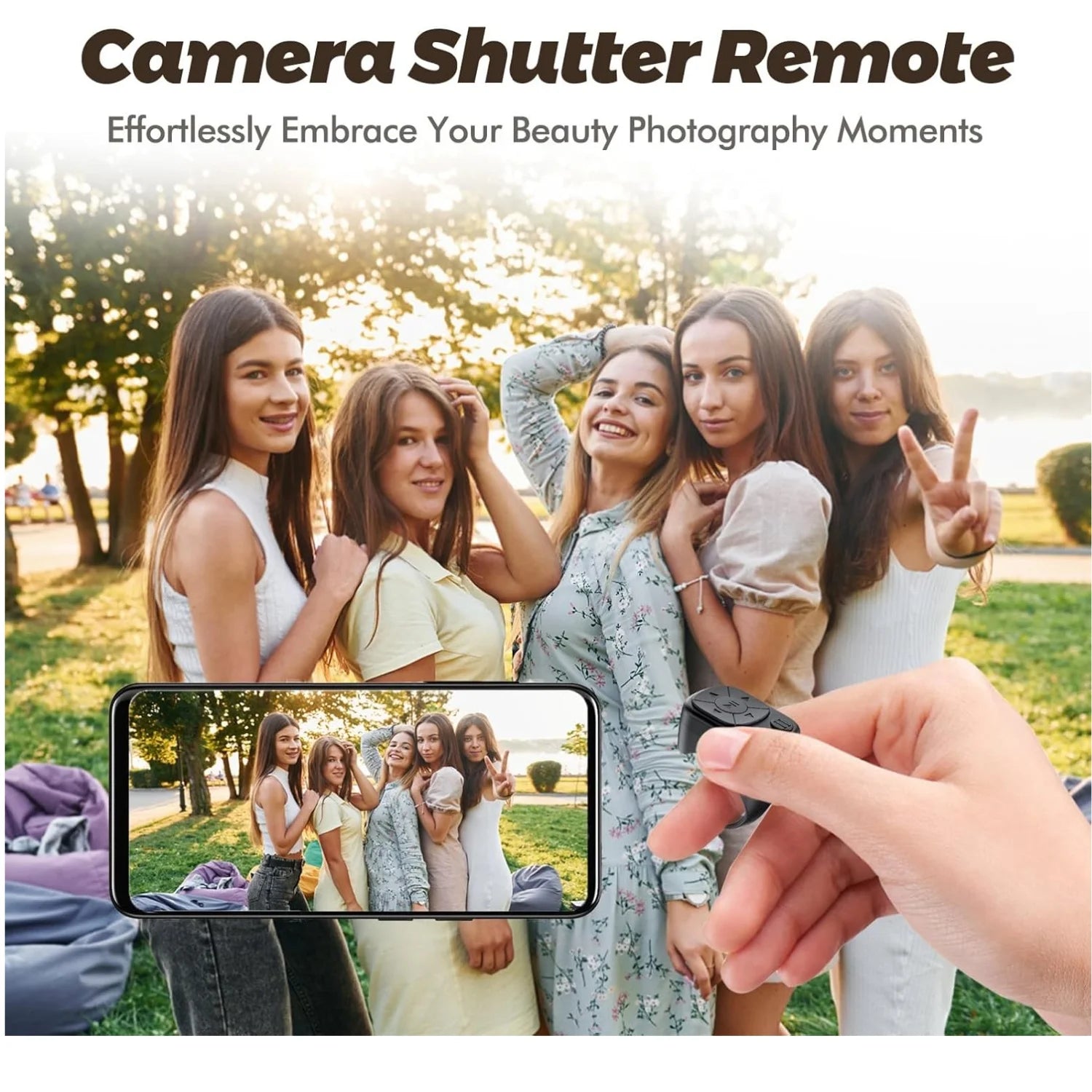 Bluetooth Scrolling Ring Remote for TikTok, Camera & Page Turn Peaceful Pleasures Health and Wellness