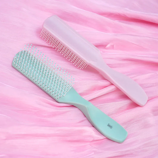 Pastel Hair Detangling Brush – Soft Bristles & Protective Cap Hair Detangling Brush Oasis Select