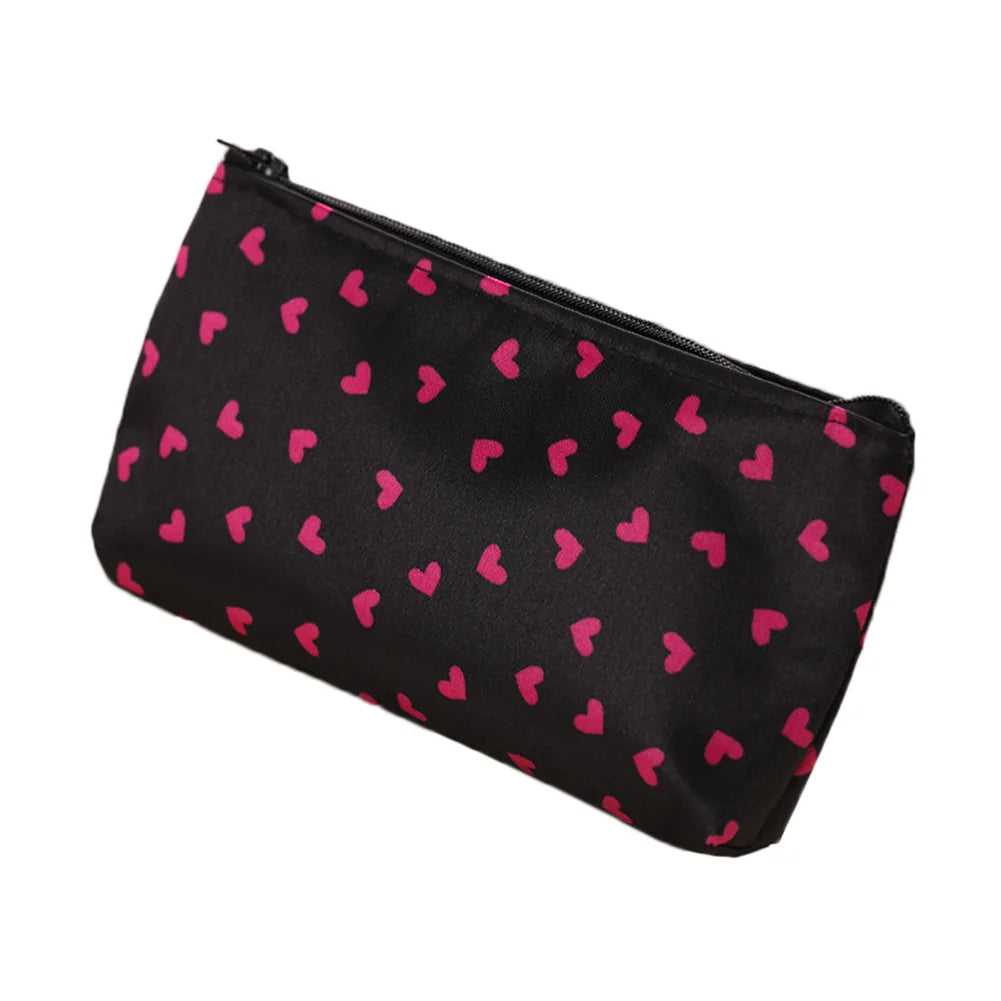 Woman Mini Cosmetic Make Up Bag Multi-Function Storage Bags for Outdoor Traveling Home Supplies Peaceful Pleasures Health and Wellness black
