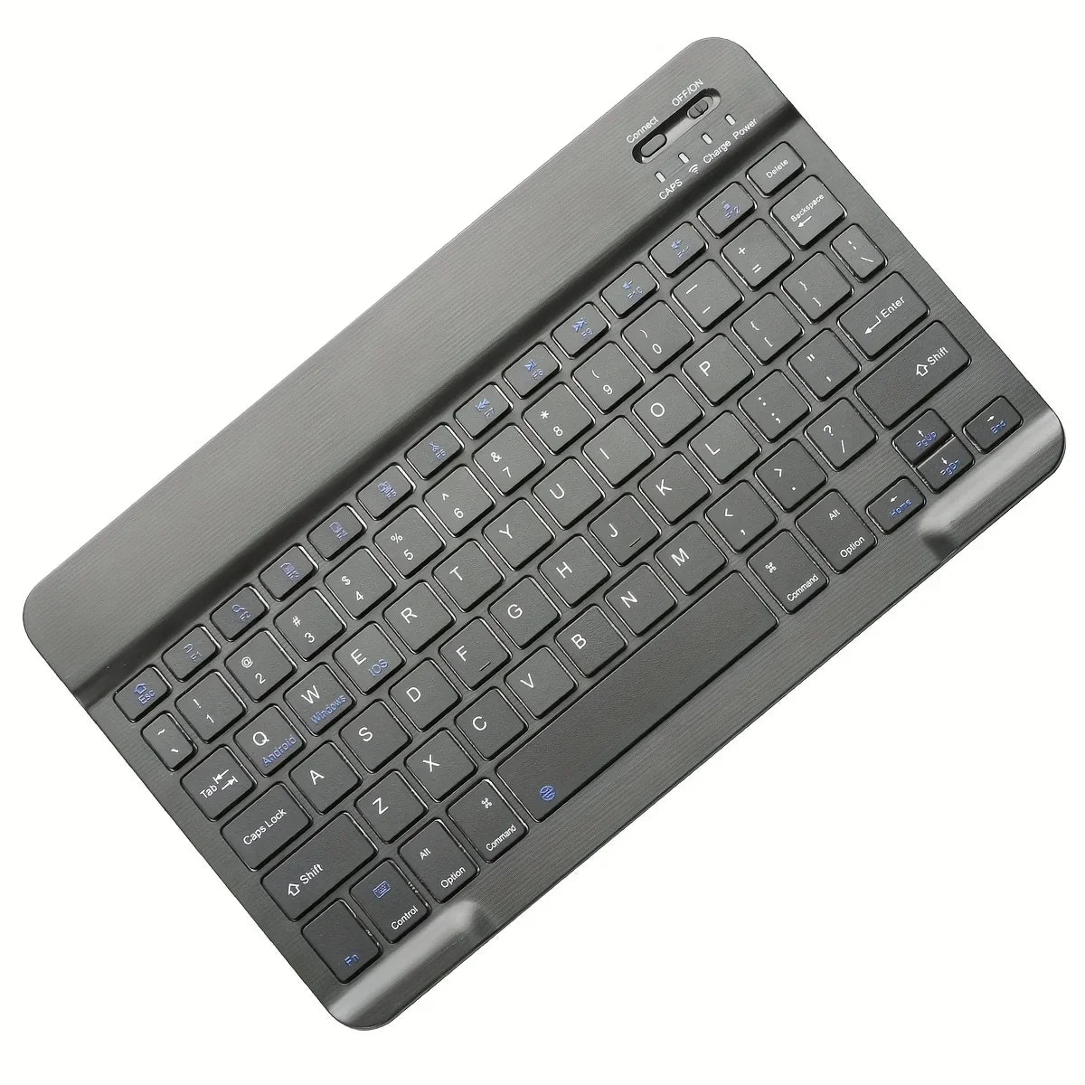 Ultra-thin Wireless Keyboard,10-inch Bluetooth-compatible Keyboard, Type-C Charging, for Tablet, PC, iOS, Android, Windows Peaceful Pleasures Health and Wellness Black keyboard
