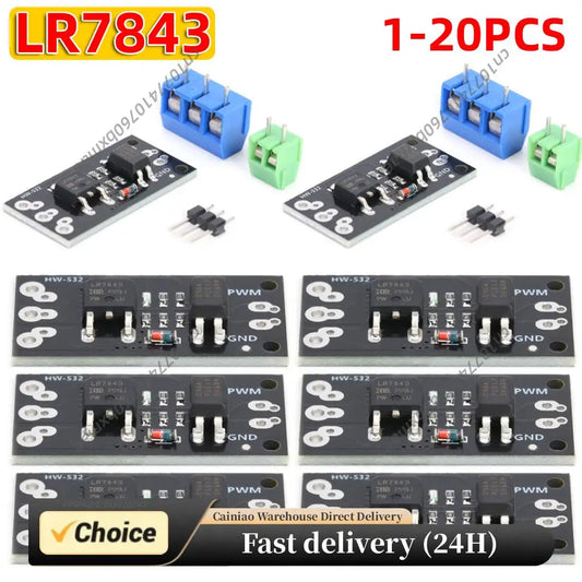 1-20PCS LR7843 PWM Speed Regulation Isolated MOSFET MOS Tube FET Module with Optocoupler PWM Modulation DC5-30V ﻿ Peaceful Pleasures Health and Wellness