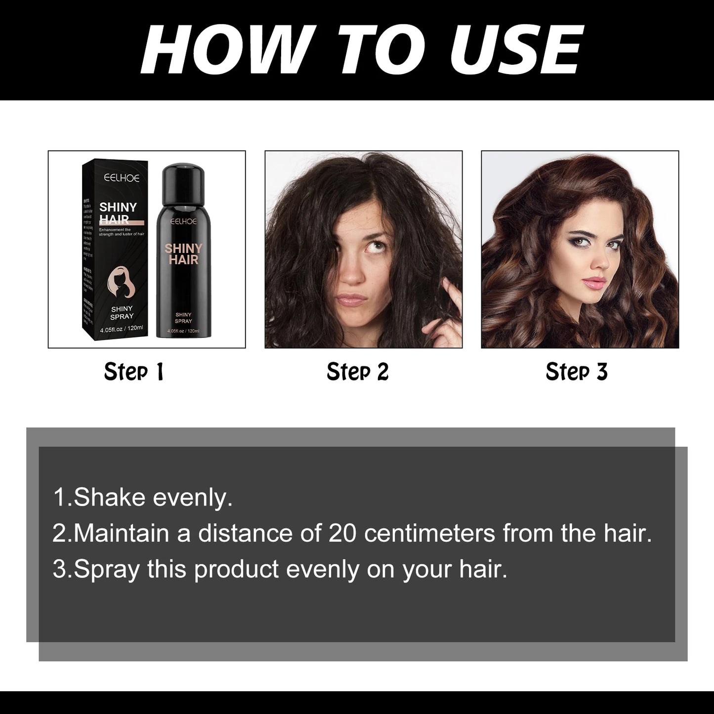 EELHOE Hair Repair Spray – Nourishing, Brightening & Moisturizing Hair Repair Spray Peaceful Pleasures Health and Wellness