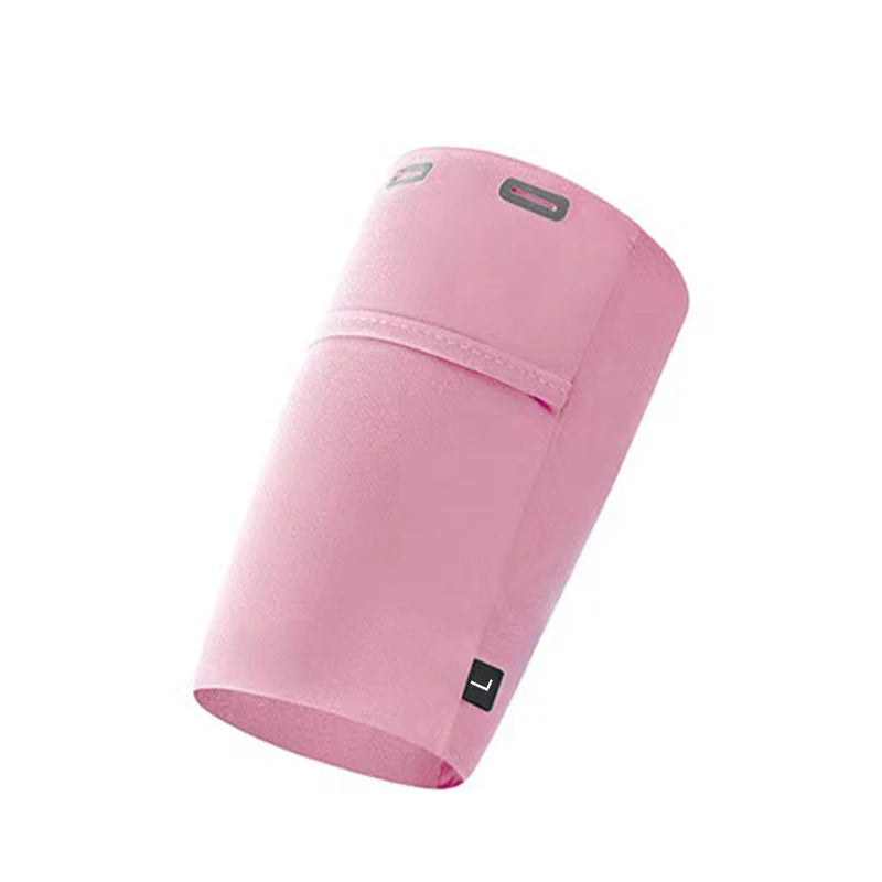 Mobile Phone Bag For Running Sports Armbands mp3/mp4 Bags Sleeve Bags For Jogging Cell Phone Accessories Woman Wrist Holder Peaceful Pleasures Health and Wellness Pink(L 27-29cm)