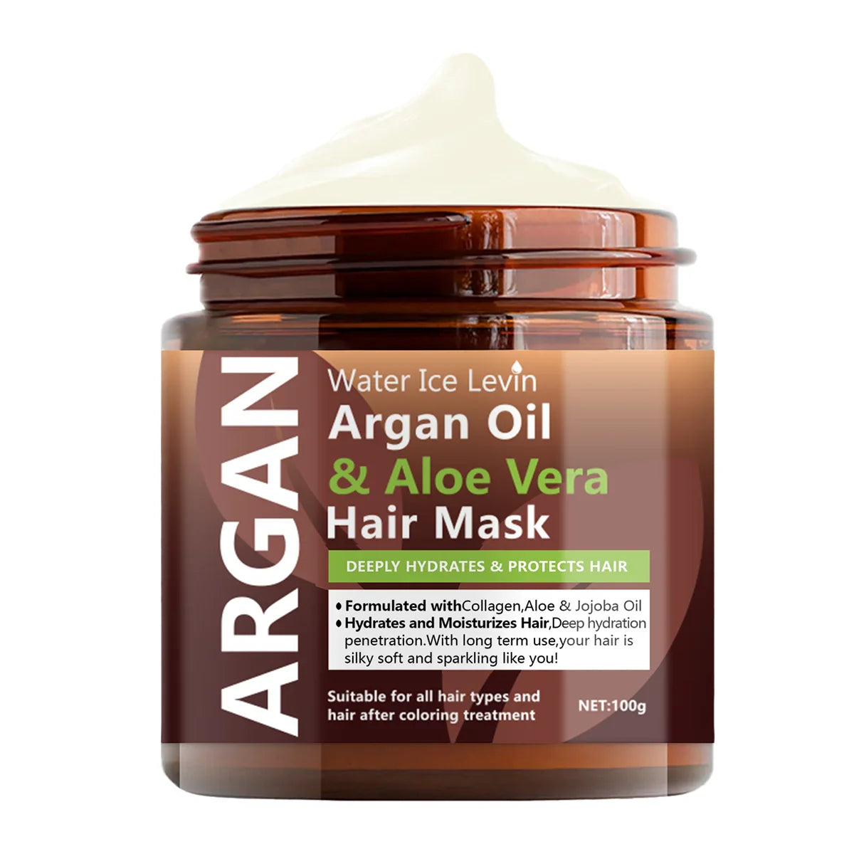 Argan Oil & Aloe Vera Hair Mask – Collagen Keratin Treatment