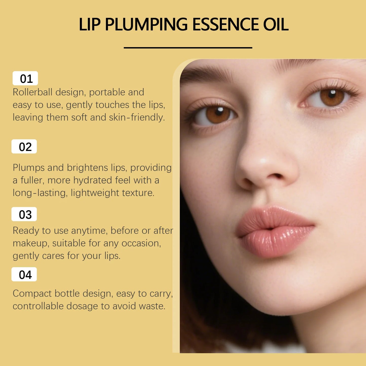 Lip Plumping Essential Oil Nourishing Remove Dead Skin Reduce Wrinkles Exfoliating Smoothing Soft Sexy Lip Care Lip Gloss Serum Peaceful Pleasures Health and Wellness