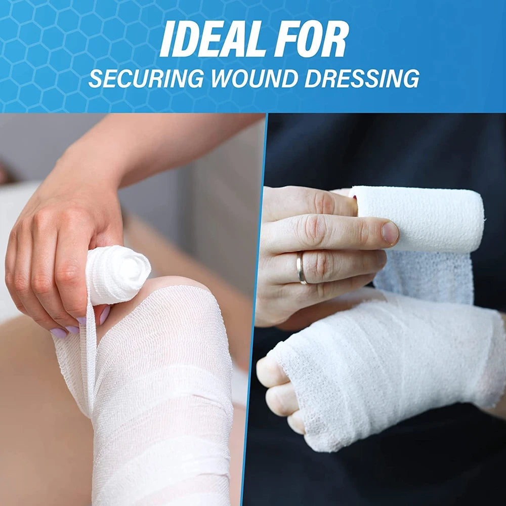 4-Roll Gauze Bandage Wrap – Breathable First Aid Wound Care First Aid Gauze Bandage Peaceful Pleasures Health and Wellness