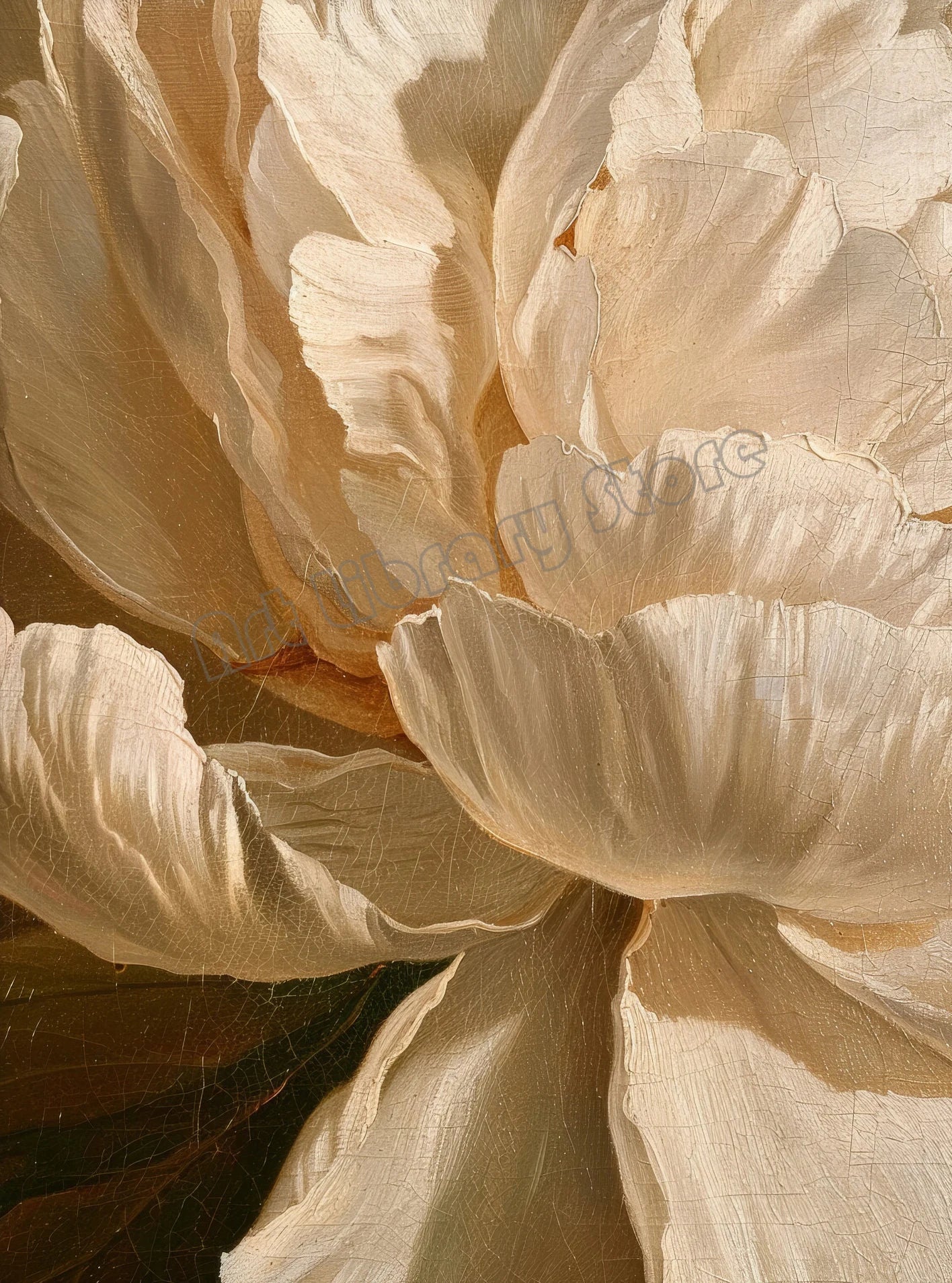 Vintage Flower Magnolia Peony Tulips Fresh Plant Painting on Canvas Poster and Print Minimalist Wall Art Pictures Home Decor Peaceful Pleasures Health and Wellness