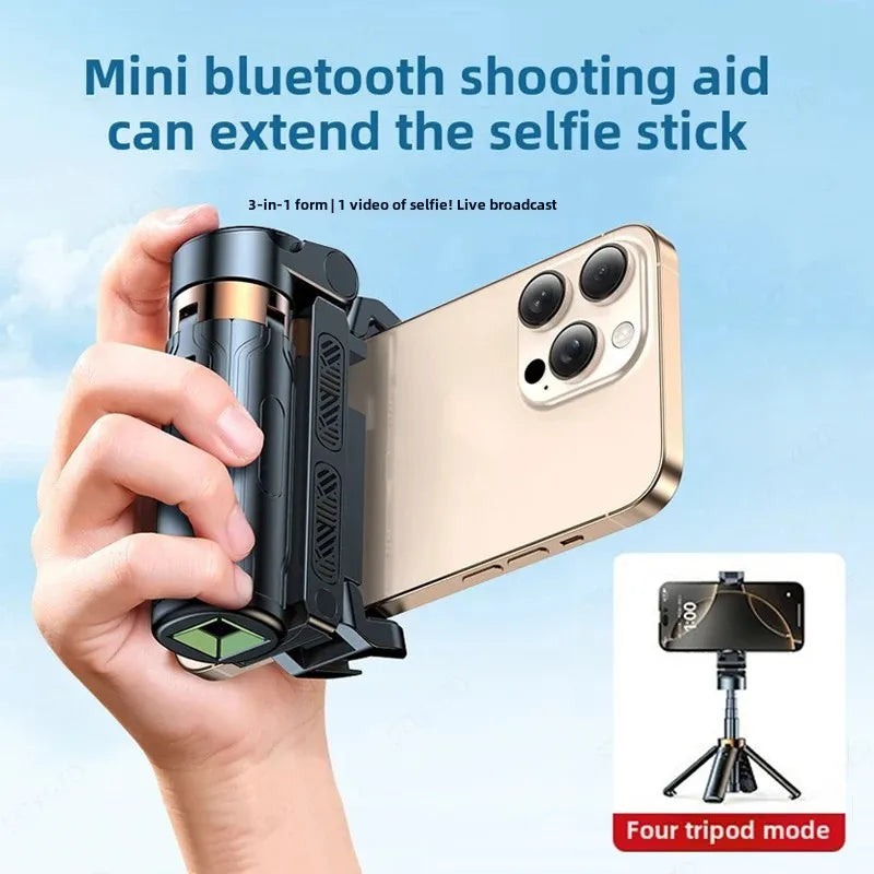 Super Mini 4-in-1 Selfie Stick with Bluetooth Remote Control Peaceful Pleasures Health and Wellness