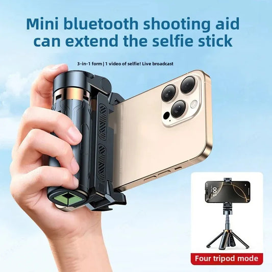 Super Mini 4-in-1 Selfie Stick with Bluetooth Remote Control Peaceful Pleasures Health and Wellness