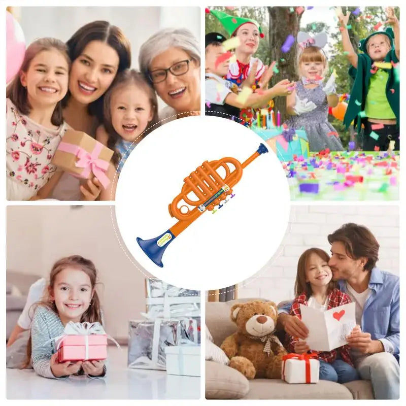 Toddler Trumpet Musical Toys For Kids Novelty Creative Children's Horn Toys For Birthday Events Music Class Graduation Party Peaceful Pleasures Health and Wellness