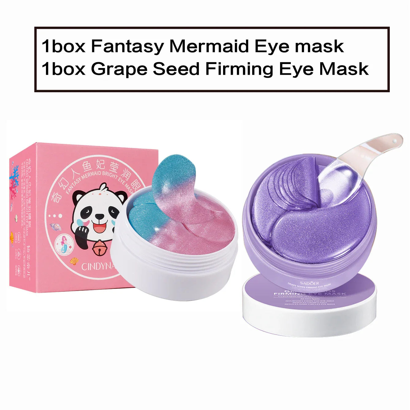 Hydrating Eye Masks 30 Pairs – Moisturizing Two-Tone Eye Pads
