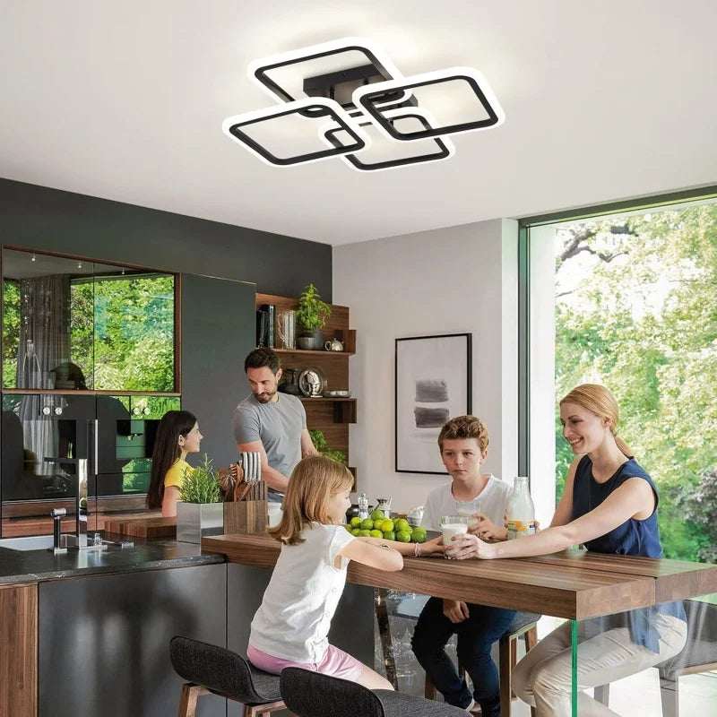 RUNTOIN Modern LED Flush Mount Ceiling Light | Acrylic Lamp LED Ceiling Light Peaceful Pleasures Health and Wellness