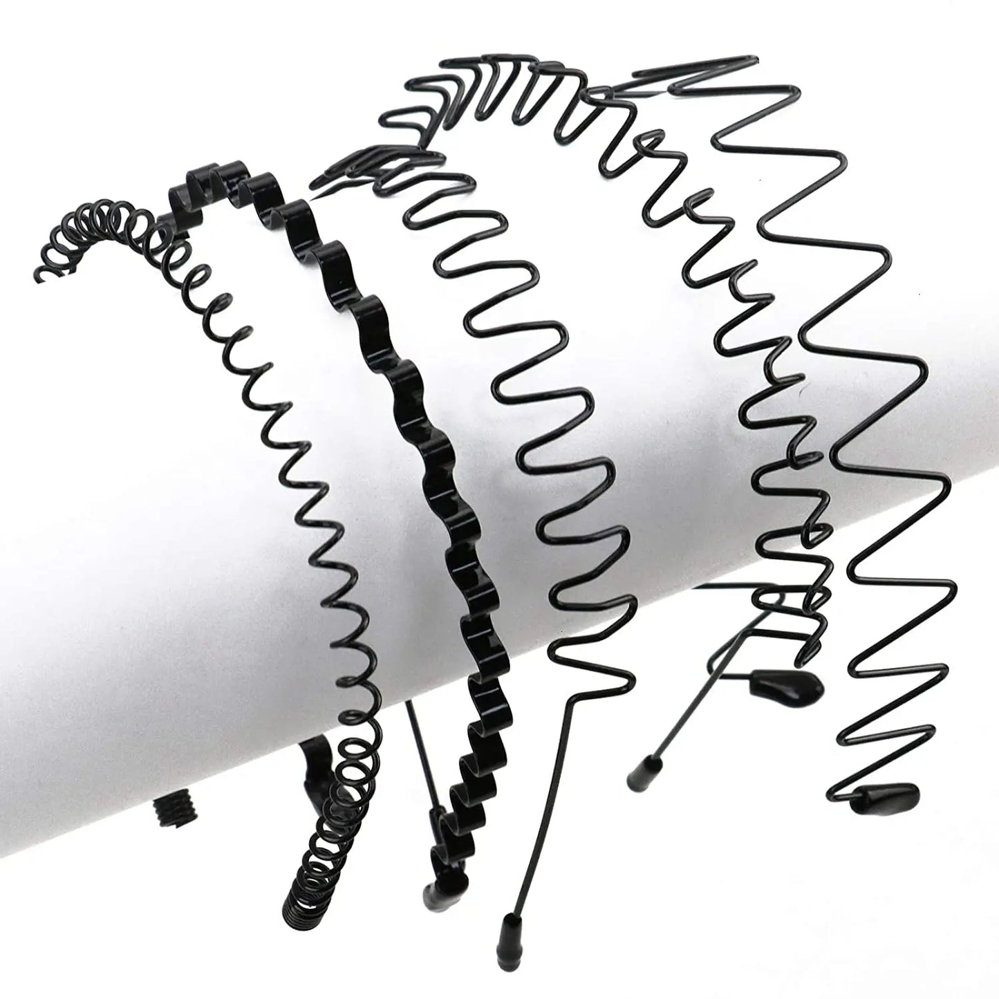 Fashion Metal Hair Band Men Women Unisex Black Waved Head Hoop Sports