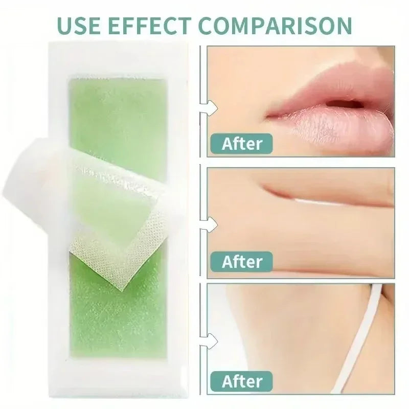 2026 10Pcs Hair Removal Wax Paper, Skin-Friendly Painless Waxing Strips, Unisex Home Waxing Kit for Face, Legs, Arms and Body Peaceful Pleasures Health and Wellness