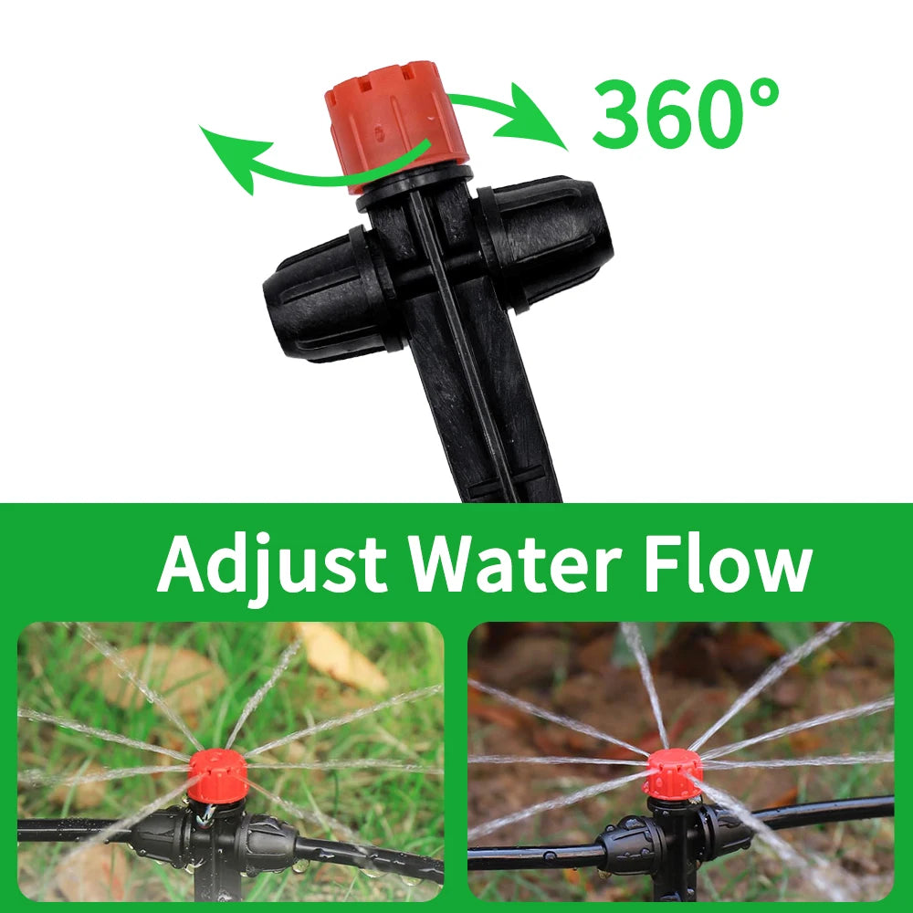 10/30Pcs Spiked Dripper Sprinkler 8 Hole Drop Emitter All Round Scattering Sprinkler Garden Flower Watering Irrigation Supplies Peaceful Pleasures Health and Wellness