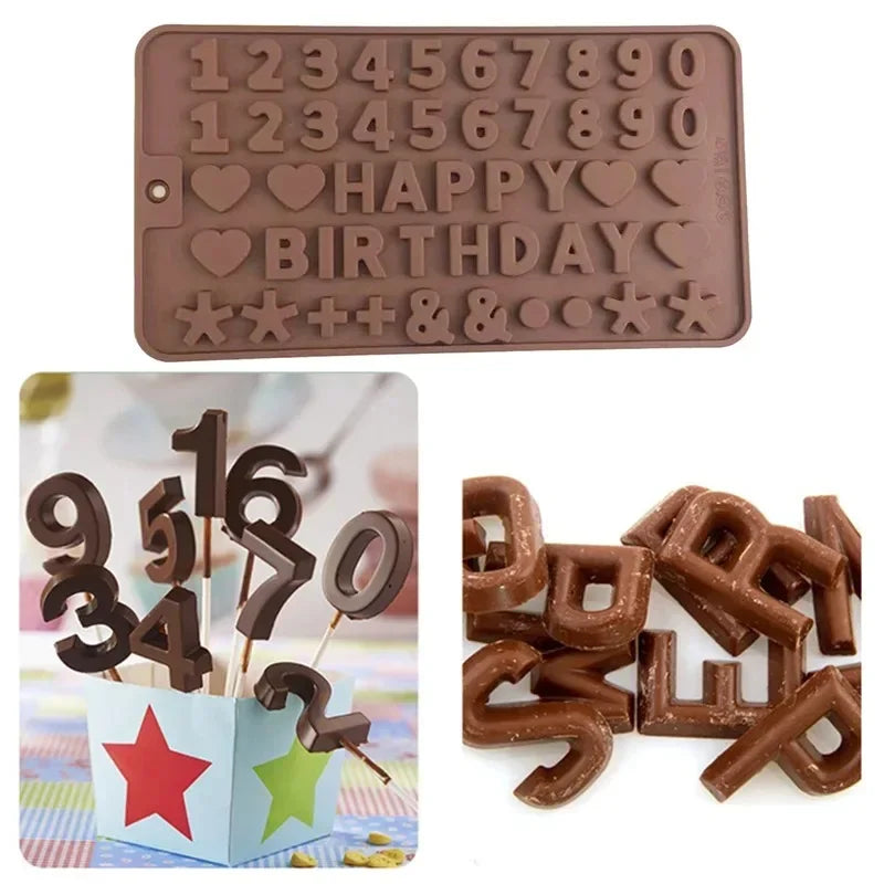 Alphabet Silicone Mold – Candy, Chocolate & Cake Letters