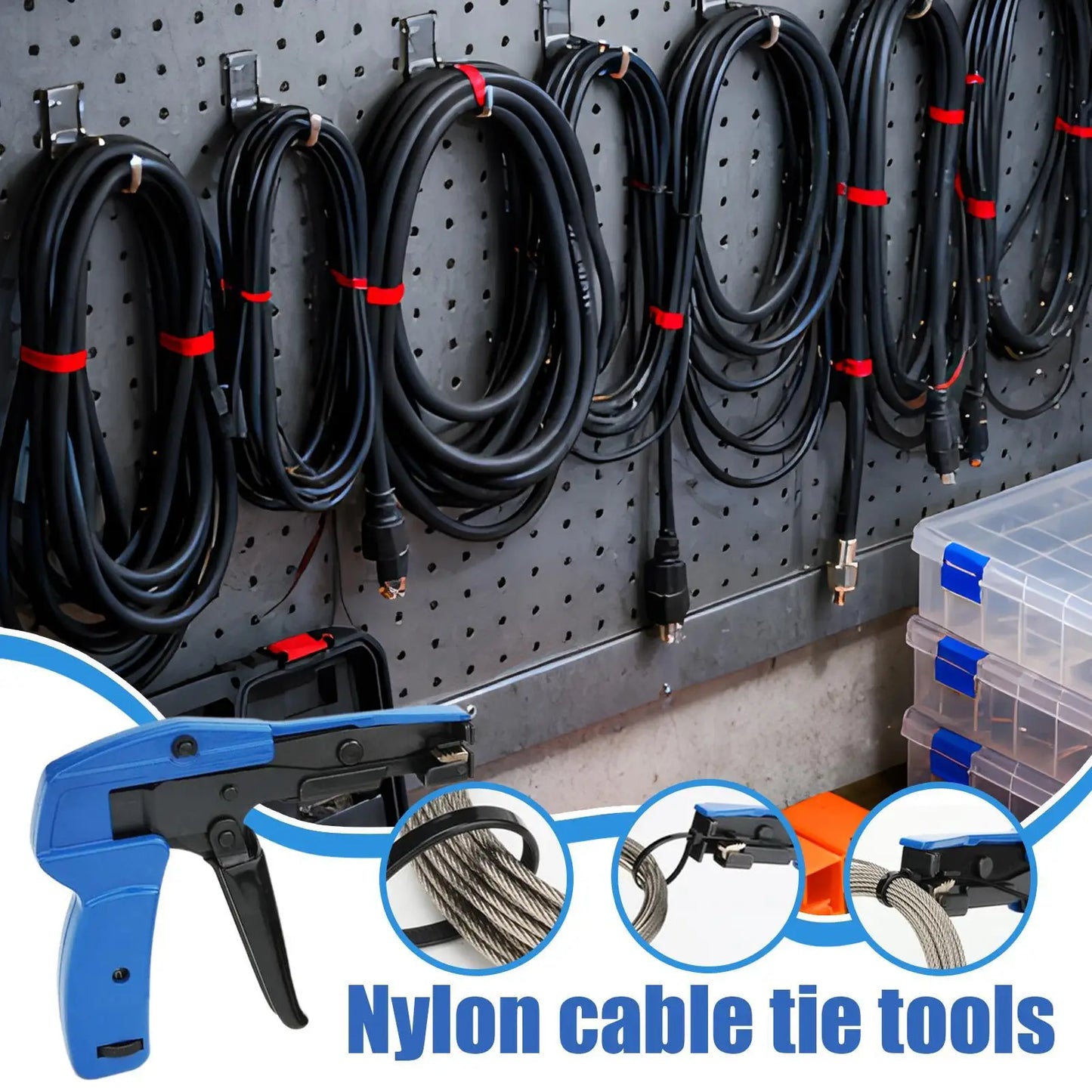 Cable Tie Tensioning & Cutting Tool | Nylon Zip Tie Gun Cable Tie Tool Peaceful Pleasures Health and Wellness