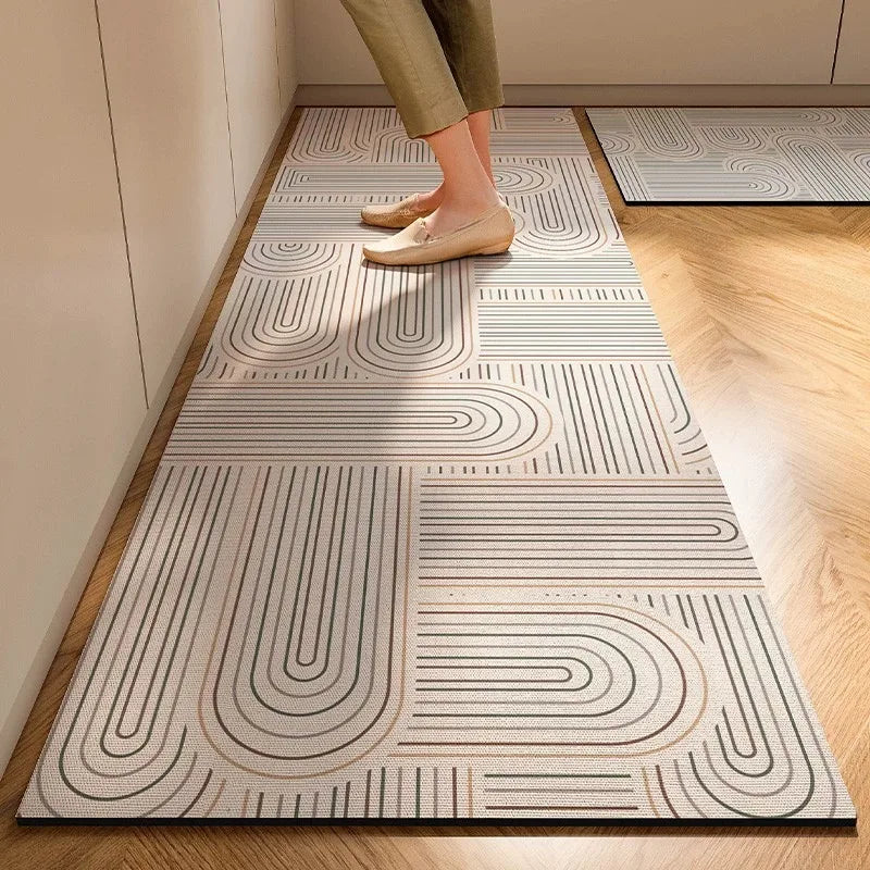 Japanese Minimalist Anti-Slip Floor Mat | Kitchen & Bath Rug