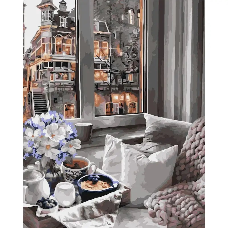 GATYZTORY 60x75cm Paint by Numbers Kit – Landscape Canvas