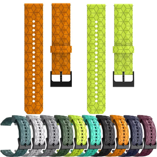 20mm 22mm Silicone Watch Band for Samsung, Huawei & Garmin
