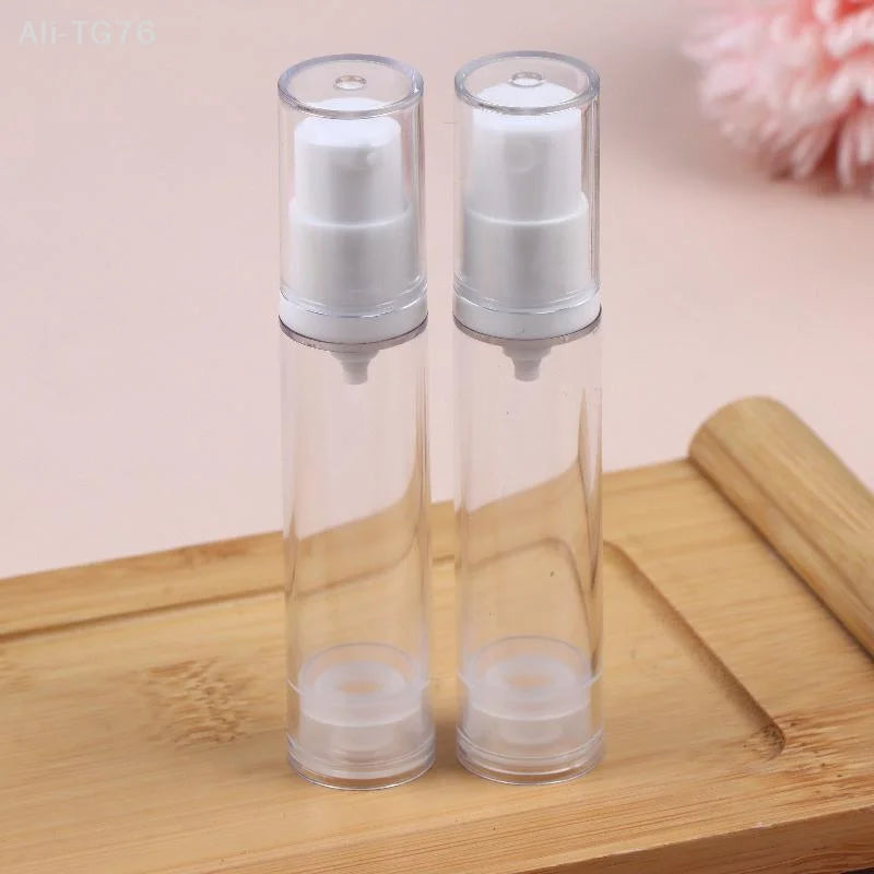 Airless Pump Bottle Set 5ml 10ml 15ml – Refillable Travel Containers