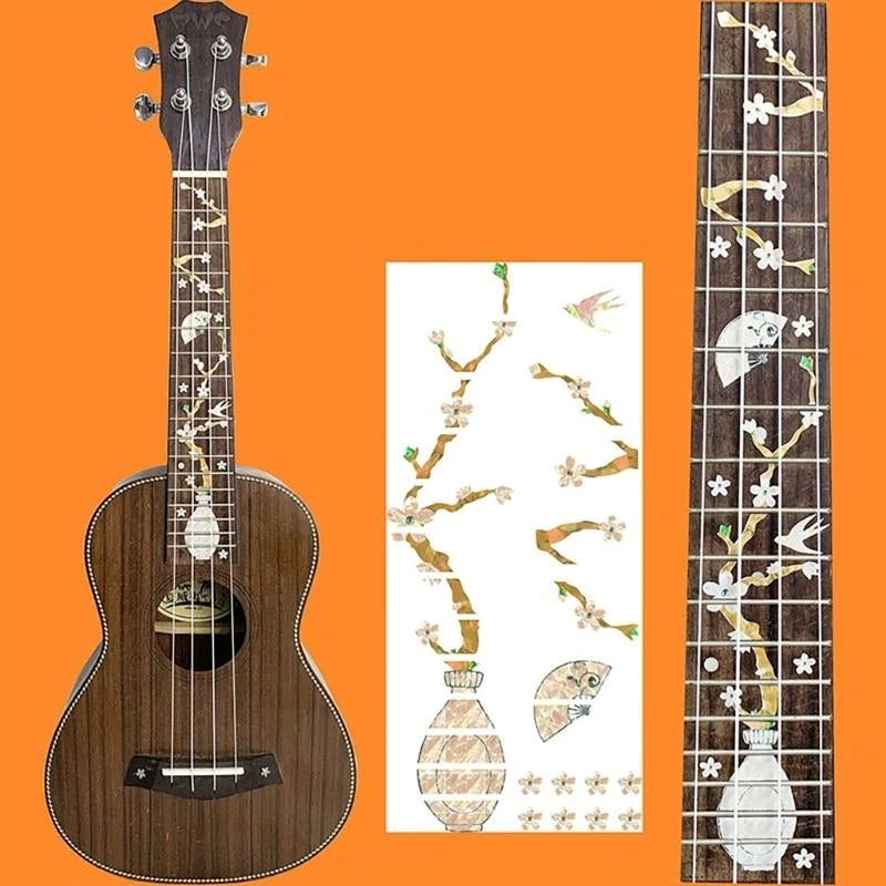 23inch Ukulele Fretboard Note Decal Guitar Inlay Sticker Decoration Ukulele Fretboard Sticker for Guitar Bass Ukulele Peaceful Pleasures Health and Wellness
