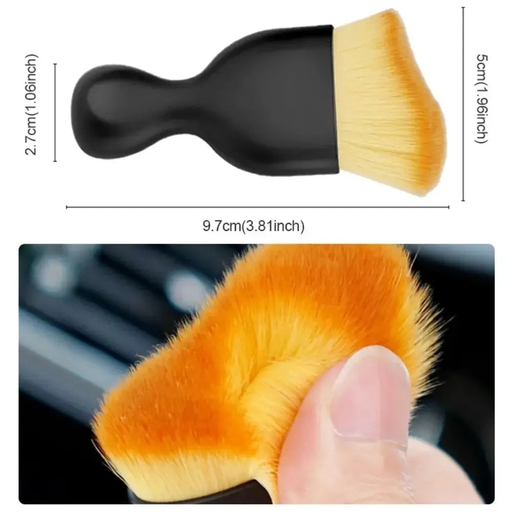 2 Pcs Car Interior Dust Sweeping Soft Brush Car Washing Tool Keyboard Gap Car Dust Brush out Trend Cleaning Brush Peaceful Pleasures Health and Wellness
