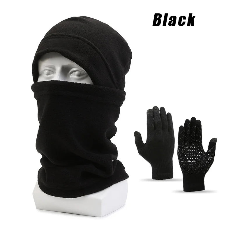 Men's 3-Piece Winter Set: Knit Beanie, Neck Gaiter & Face Cover
