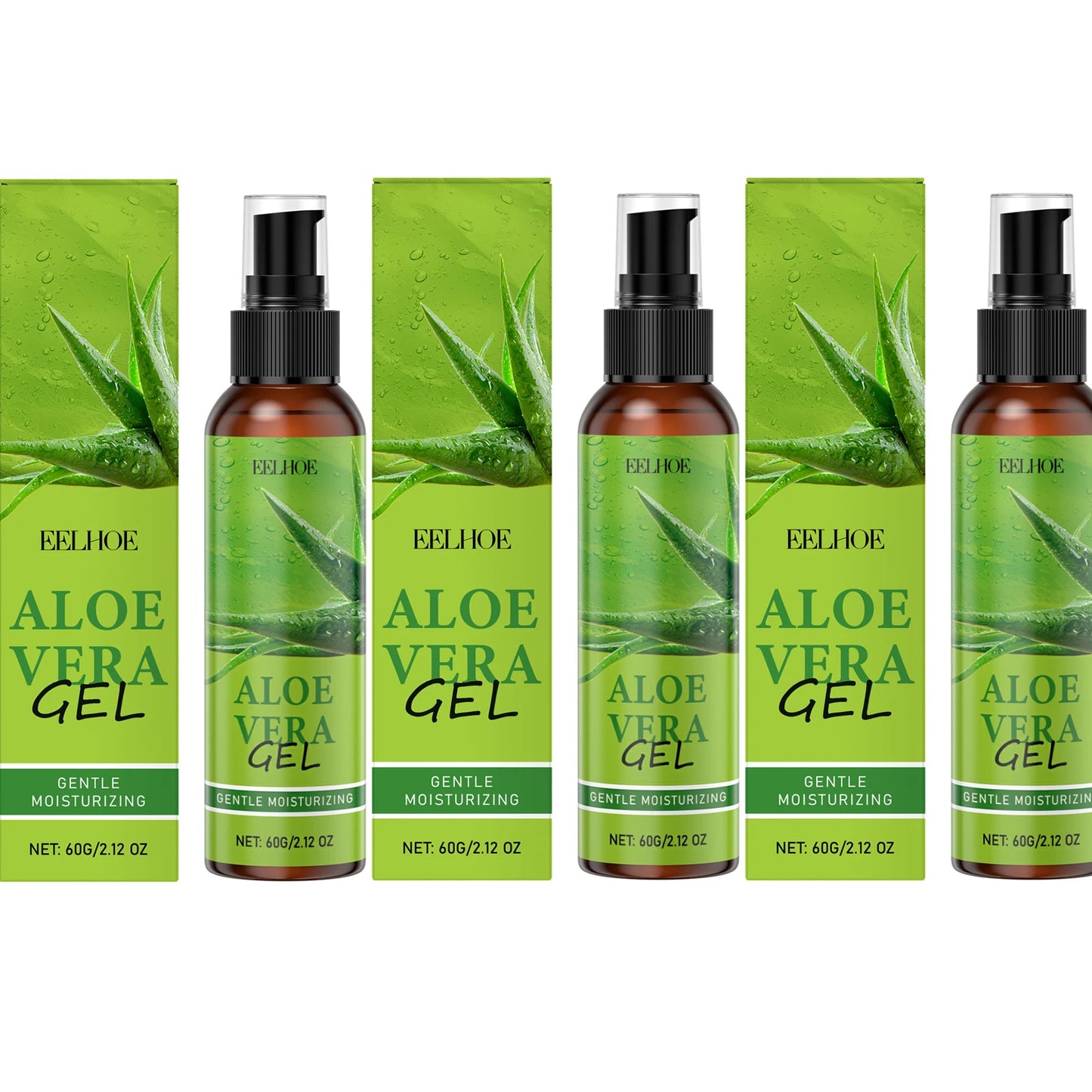 Aloe Vera Gel Nourishing Sooth Skin Reduce Discomfort Improving Skin Texture Enhance Skin Radiance Moisturizing Aloe Essence Gel Peaceful Pleasures Health and Wellness 3 X 60g Boxed