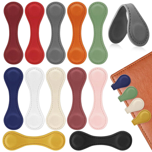2/4pcs Magnetic Clip Sleeve Magnetic Buckle Shortening Artifact Anti Sweeping Magnetic Buckle for Leather Bookmark Book Lovers Peaceful Pleasures Health and Wellness